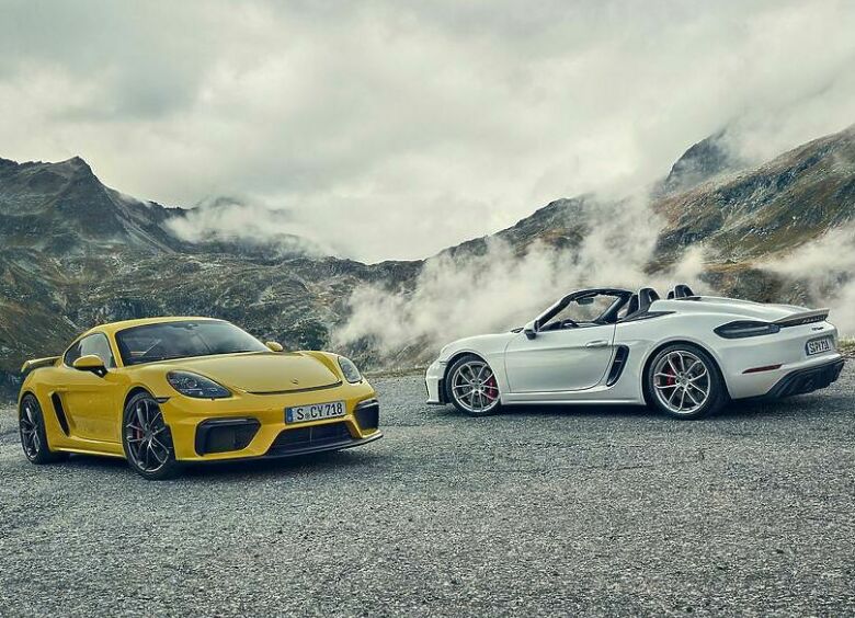 Изображение Немцы представили новые Porsche 718 Cayman GT4 и 718 Spyder