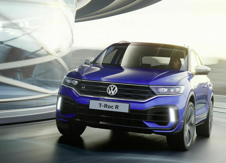 Изображение «Горячий» кроссовер Volkswagen T-Roc R рассекречен до премьеры