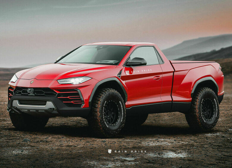 Изображение Как будет выглядеть роскошный Lamborghini Urus в кузове пикап