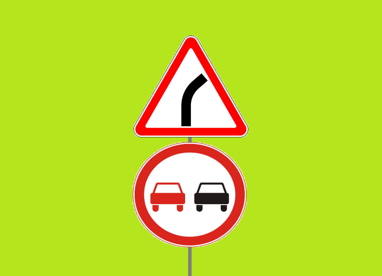 Изображение Как понять, где за опасным поворотом на трассе заканчивается действие знака «Обгон запрещен»