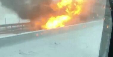 Движение по трассе М4 «Дон» парализовано массовым ДТП и взрывом грузовика