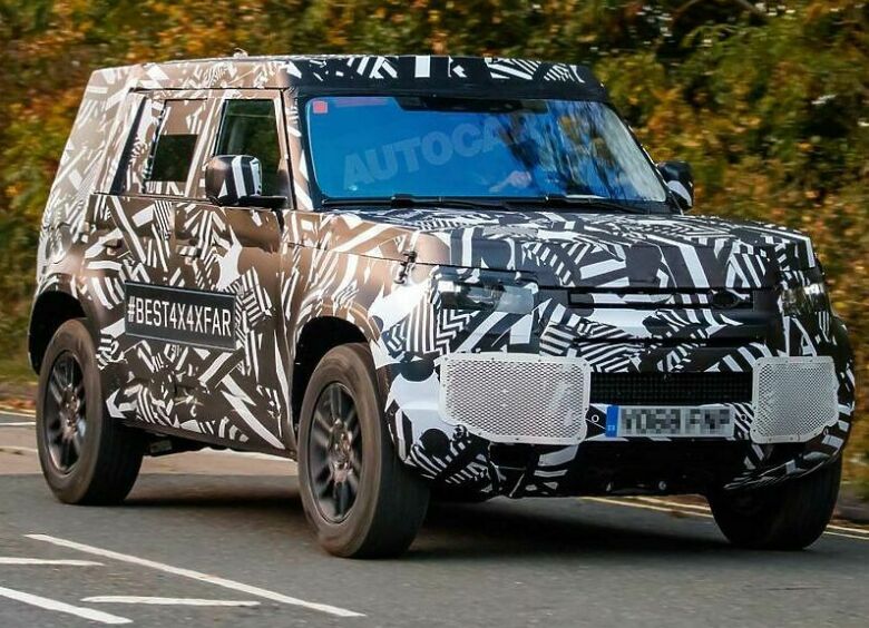 Изображение Возрожденный Land Rover Defender «засветился» на испытаниях