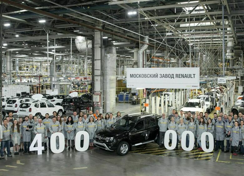 Изображение В Москве выпущен 400 000-й по счету Renault Duster
