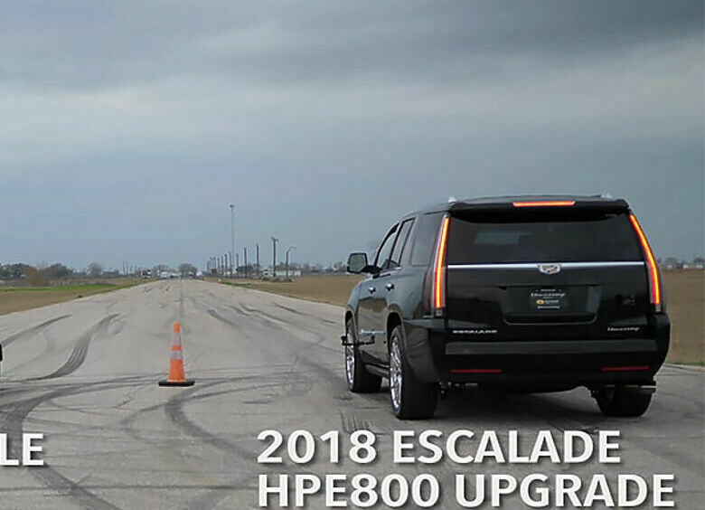 Изображение Как Cadillac Escalade обогнал «заряженный» Chevrolet Camaro