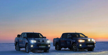 Пикапы Toyota Hilux установили рекорд Гиннесса на Крайнем Севере