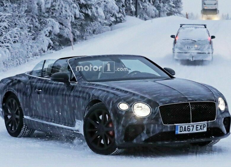 Изображение Кабриолет Bentley Continental GTC нового поколения замечен на тестах