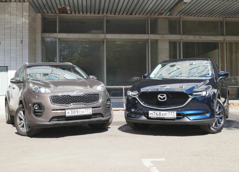 Изображение Mazda CX-5 vs KIA Sportage: корейско-японская война без компромиссов