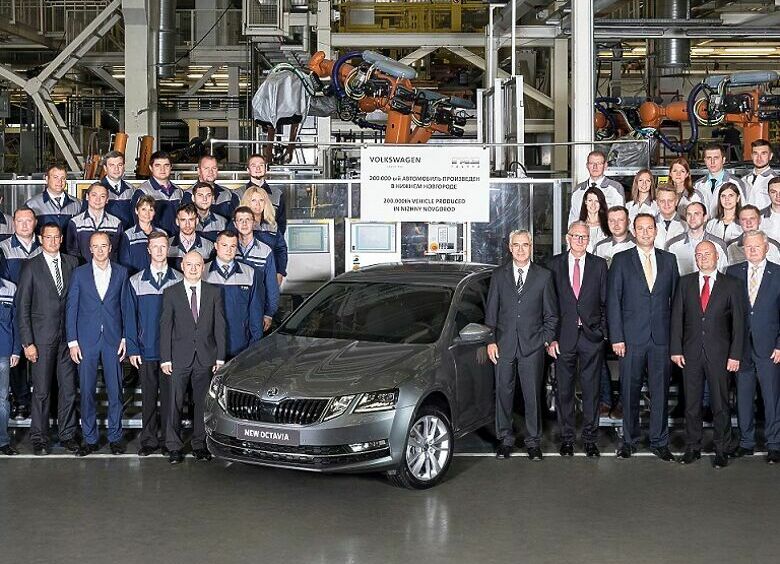 Изображение Нижегородский завод «Группы ГАЗ» выпустил 200-тысячную машину Skoda