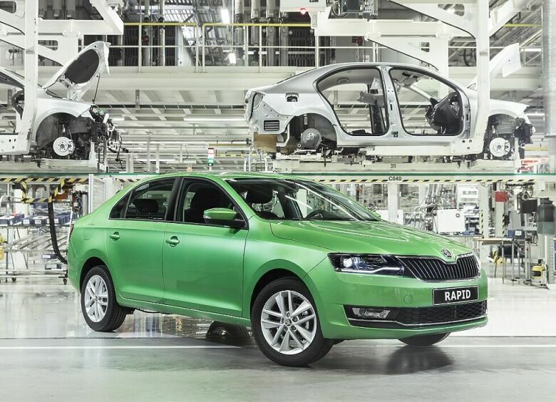 Изображение В России стартовало производство обновленного Skoda Rapid