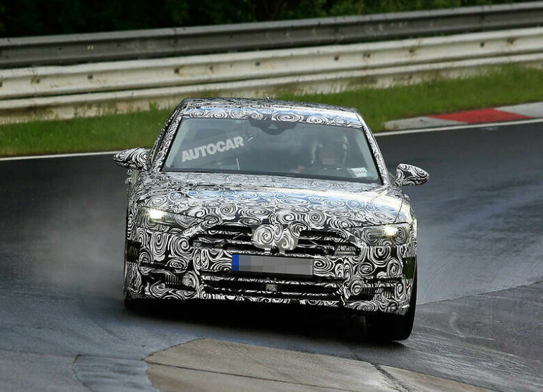 Изображение Audi тестирует новый A8 на Нюрбургринге