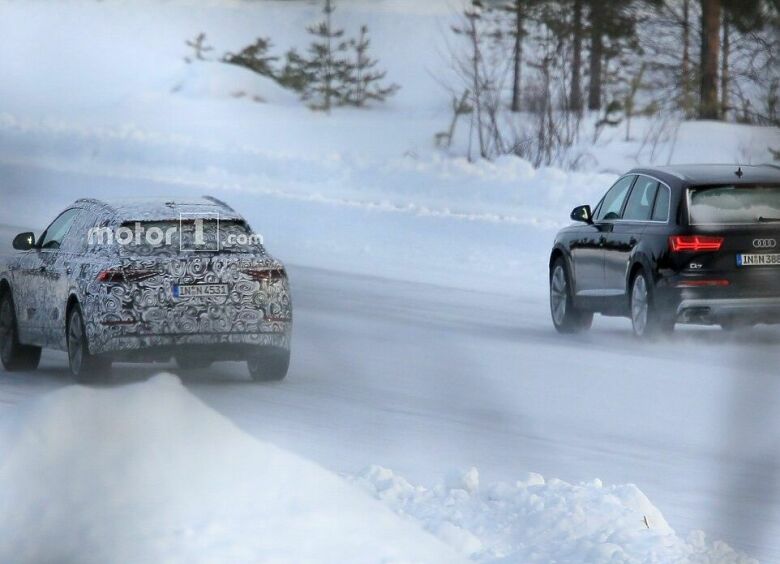 Изображение Прототип Audi Q8 замечен во время зимних тестов