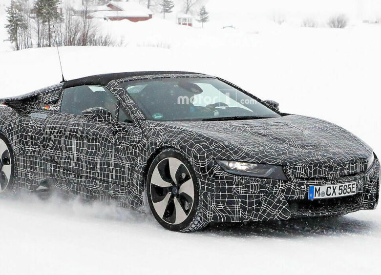 Изображение BMW i8 Spyder проходит зимние тесты
