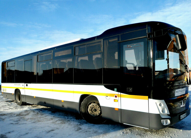 Изображение Первый в России автобус МАЗ-231 062 выходит на маршрут