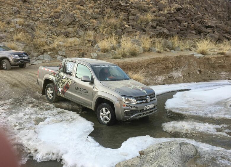 Изображение Трансазиатская экспедиция VW Amarok: по голому льду