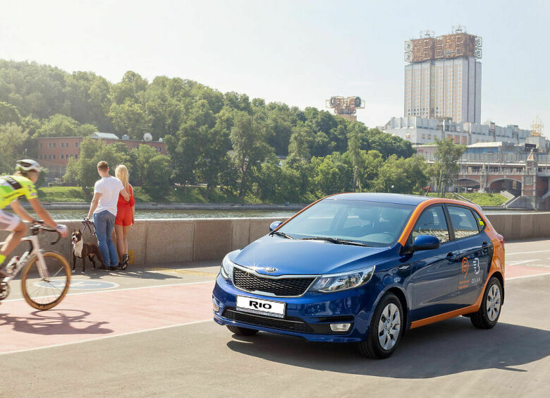 Изображение KIA Rio поступили на службу в московский каршеринг