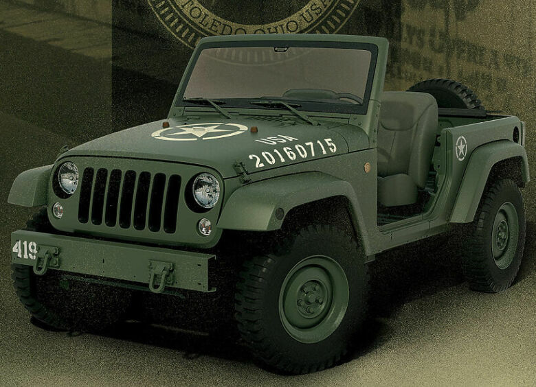 Изображение Jeep показал концепт Wrangler 75th Salute