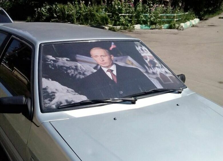 Изображение Путин прикрыл водителя своим телом на 70%