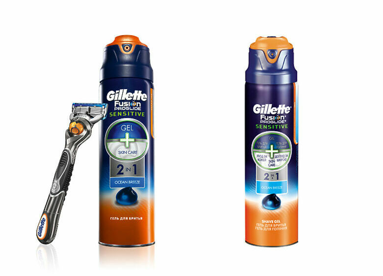 Изображение Gillette® представляет новый гель для бритья