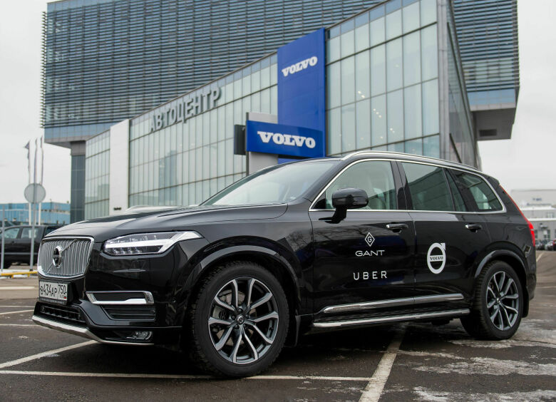 Изображение Volvo XC90 становится такси в сервисе Uber