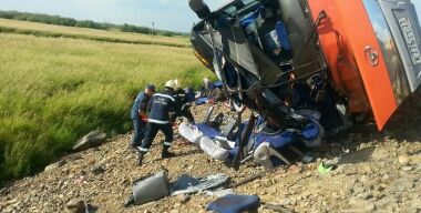 Автобусы под Хабаровском достукались до Путина