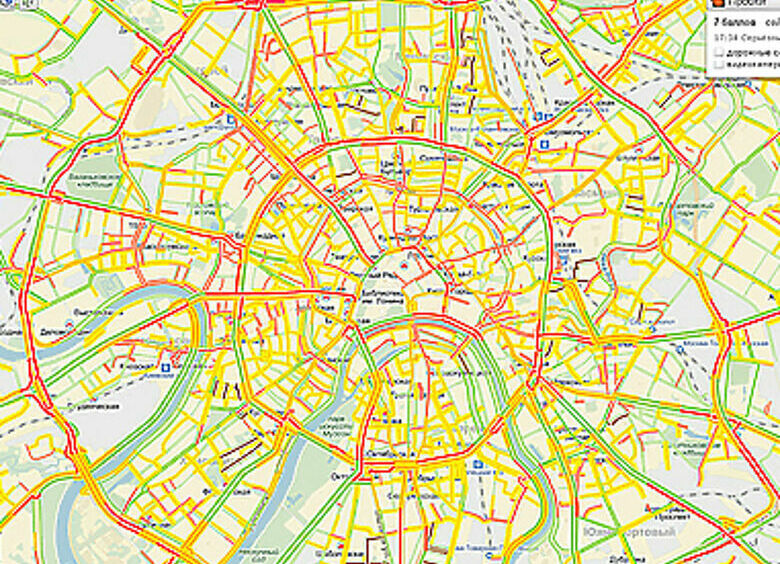 Изображение Пробки в Москве: где, когда и почему