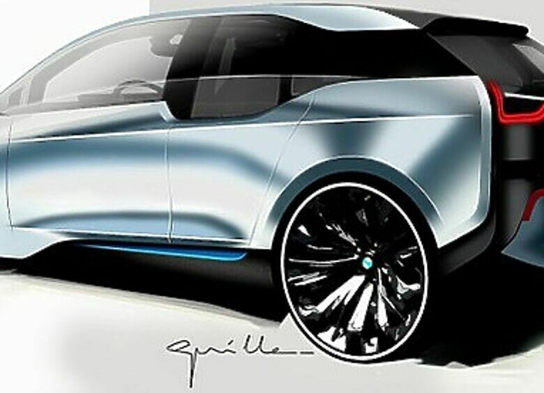Изображение BMW i5: водород против розетки