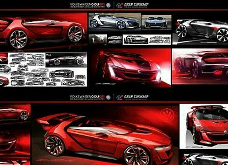 Изображение «Volkswagen» покажет прототип гиперкара GTI Roadster Vision Gran Turismo