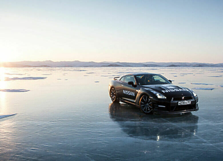 Изображение Nissan GT-R поставил рекорд скорости на льду
