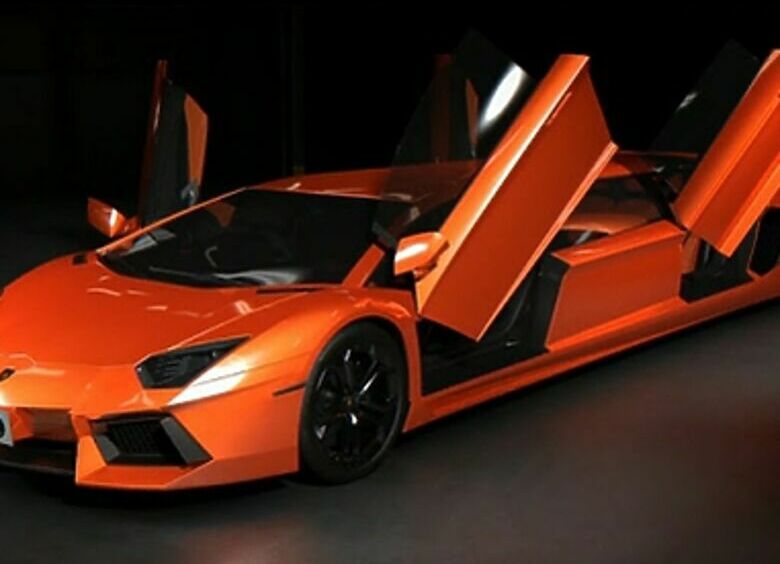 Изображение Lamborghini Aventador превратится в лимузин