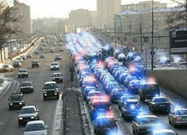 Изображение Синее ведерко против беспредела на дорогах. ВИДЕО