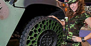 Америка взяла на вооружение весьма необычные шины. ВИДЕО