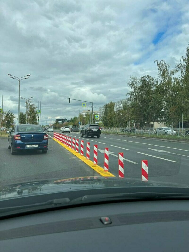 Заграждение должно выглядеть вот так