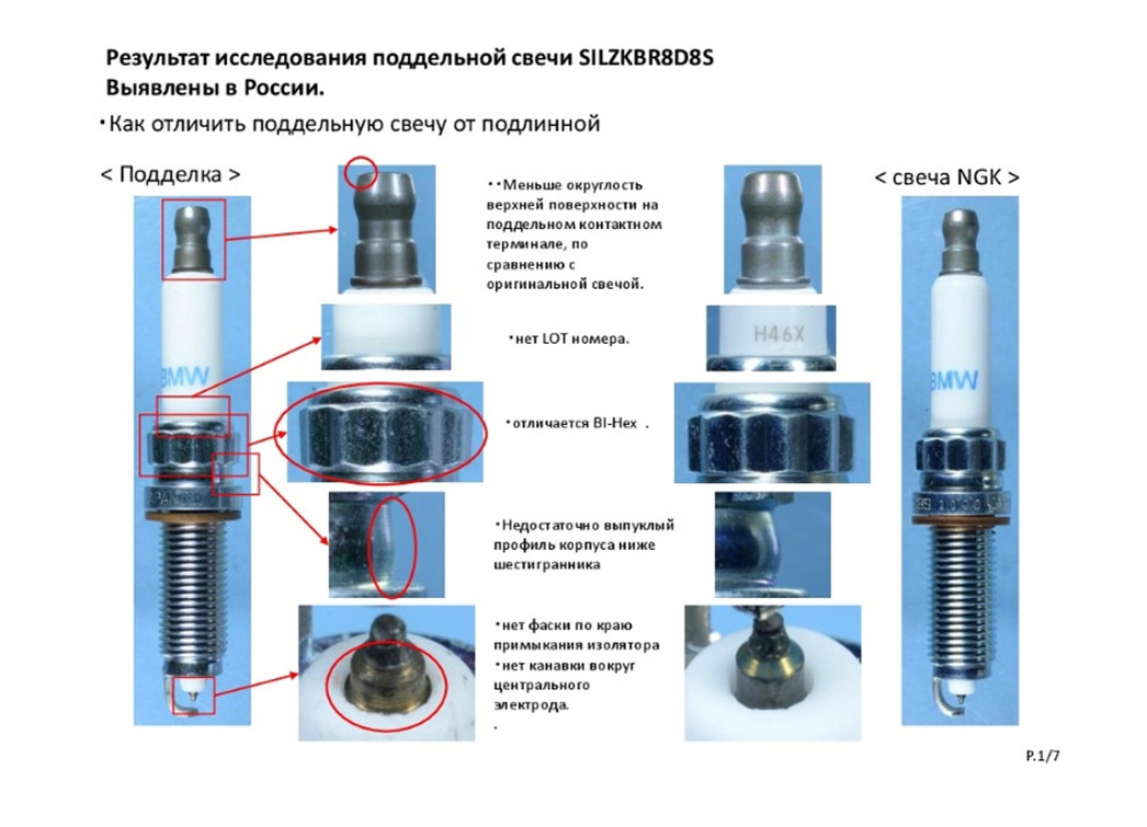 Ngk как отличить