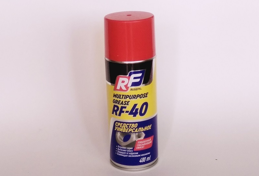 Аэрозоль RF-40 от Ruseff занял «золотую середину» – позицию между тремя аутсайдерами (WD-40, смазка «Валера» и Nigrin Multi-Oil Hybrid 72221) и тройкой препаратов-лидеров.