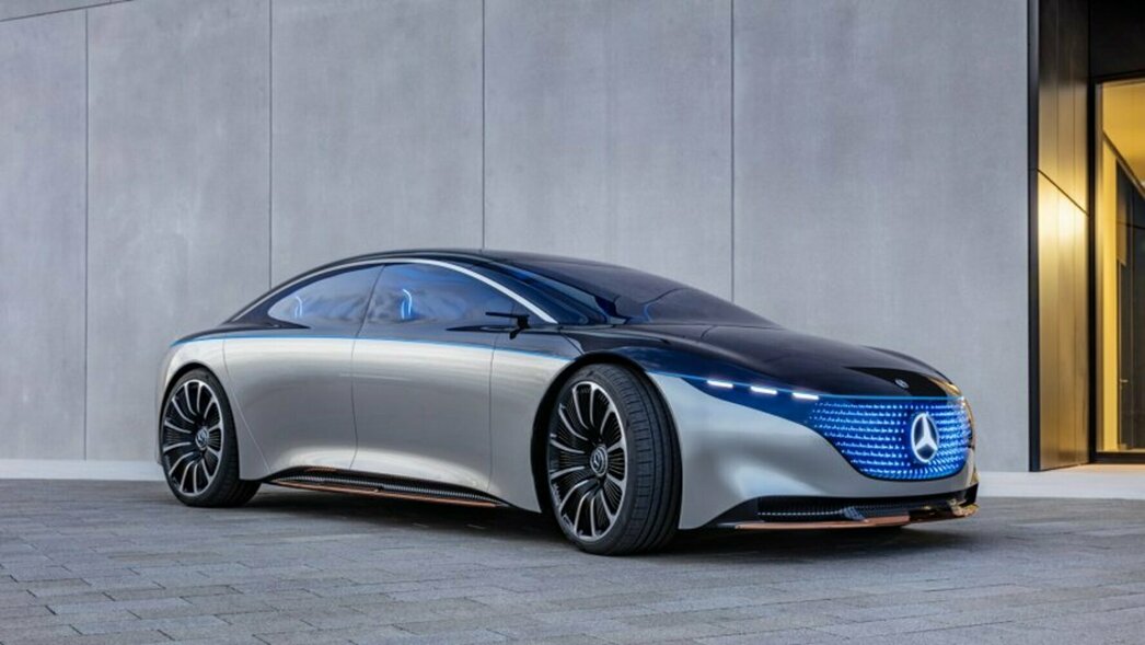 На фото шоу-кар Mercedes-Benz Vision EQS