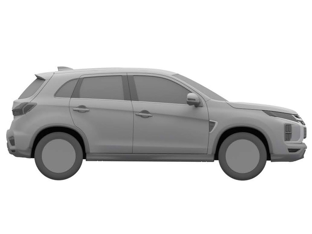 На фото патентное изображение обновленного Mitsubishi ASX