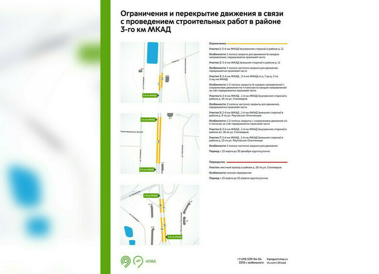 Изображение Назван участок МКАД, который закроют до конца года