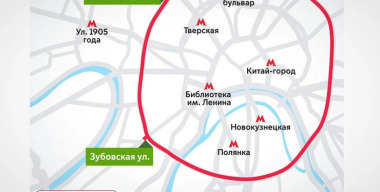 Садовое кольцо перекроют в двух направлениях 17 августа