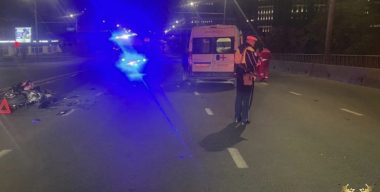 Скорая помощь насмерть сбила мотоциклиста в Краснодаре