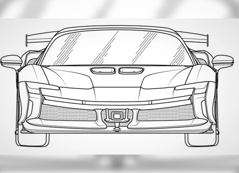 Изображение Ferrari запатентовала в России дизайн суперкара SF90 XX Stradale