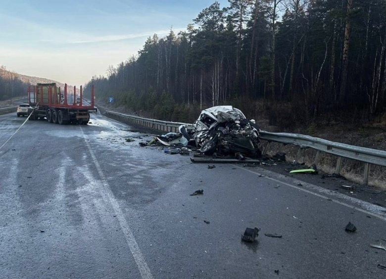 Изображение Женщина и ребенок погибли в лобовой аварии с грузовиком под Челябинском