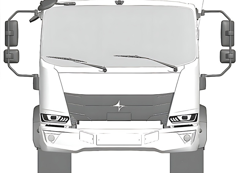 В Сети появились изображения первого грузовика КамАЗа с шильдиком Compasstar