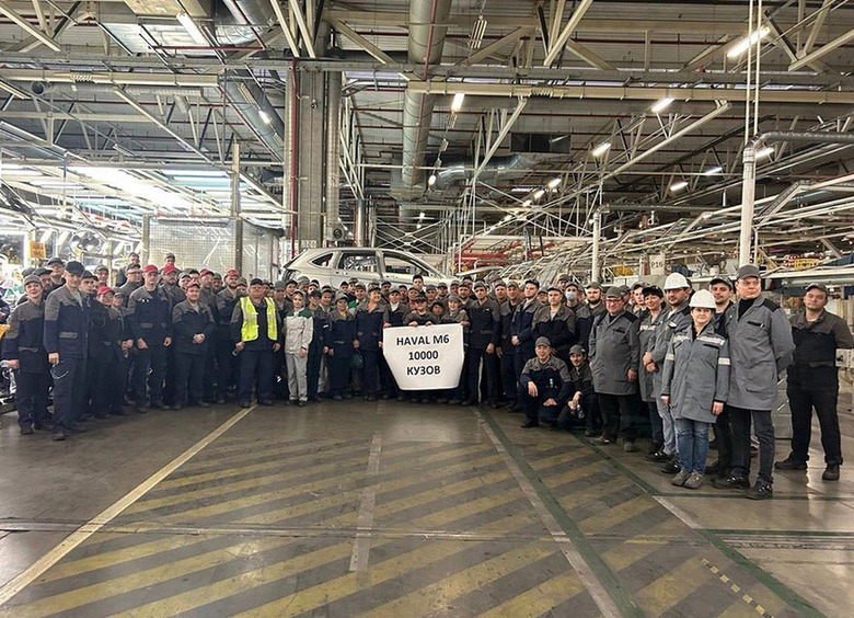 В Калуге выпустили 10 000 кузовов для кроссоверов Haval M6